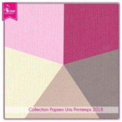 Pack Papier Uni Scrapbooking Carterie - Printemps 2018 Pack Papier Uni Scrapbooking Carterie - Printemps 2018