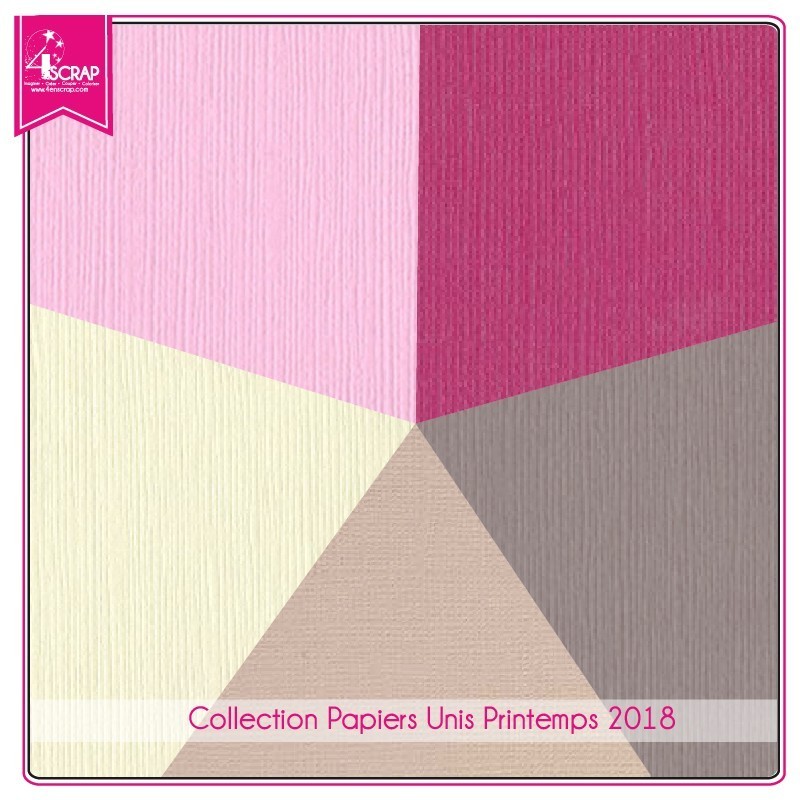 Pack Papier Uni Scrapbooking Carterie - Printemps 2018 Pack Papier Uni Scrapbooking Carterie - Printemps 2018