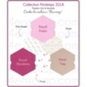 Papier imprimé Scrapbooking Carterie - "Petits coeurs blancs sur fond rose dragée"