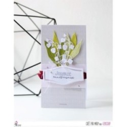 Matrice de coupe Scrapbooking Carterie printemps fleur - Muguet Matrice de coupe Scrapbooking Carterie printemps fleur - Muguet