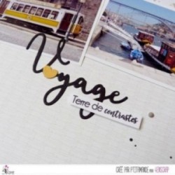 Tampon transparent Scrapbooking Carterie voyage texte - Chroniques du voyageur Tampon transparent Scrapbooking Carterie voyage texte - Chroniques du voyageur