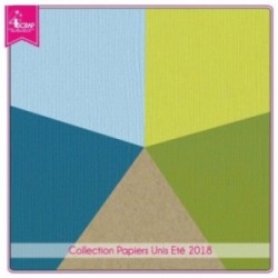 Pack Papier Uni Scrapbooking Carterie - Eté 2018 Pack Papier Uni Scrapbooking Carterie - Eté 2018