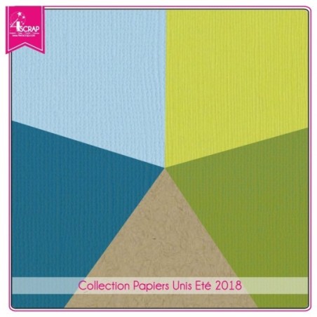 Pack Papier Uni Scrapbooking Carterie - Eté 2018