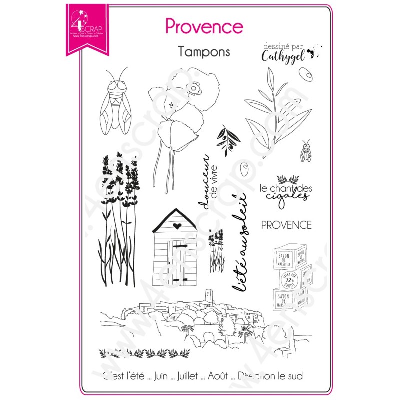 Tampon transparent Scrapbooking Carterie sud région - Provence Tampon transparent Scrapbooking Carterie sud région - Provence