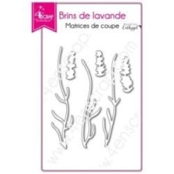 Matrice de coupe Scrapbooking Carterie fleur provence - Brins de lavande