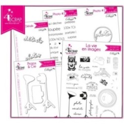 Tampon transparent matrice die Scrapbooking Carterie - Pack produit "Photo"