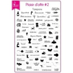 Clear stamp Scrapbooking Card Making gift - Pleasure to offer 2