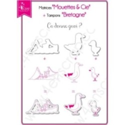 Matrice de coupe Scrapbooking Carterie bretagne bateau - Mouettes & Cie