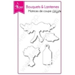 Bouquets & lanternes - Matrice de coupe Scrapbooking Carterie mariage fleur