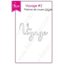 Matrice de coupe Scrapbooking Carterie mot - Voyage 2