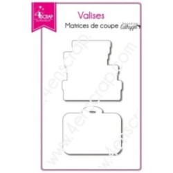 Matrice de coupe Scrapbooking Carterie voyage vacances - Valises Matrice de coupe Scrapbooking Carterie voyage vacances - Valises