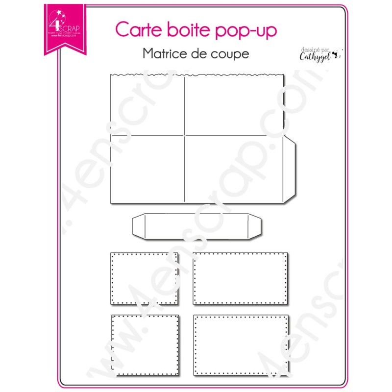 Die Scrapbooking Card box - Card pop up box Die Scrapbooking Card box - Card pop up box