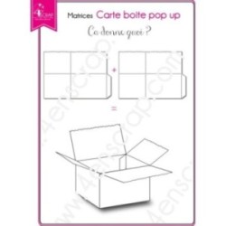 Die Scrapbooking Card box - Card pop up box Die Scrapbooking Card box - Card pop up box