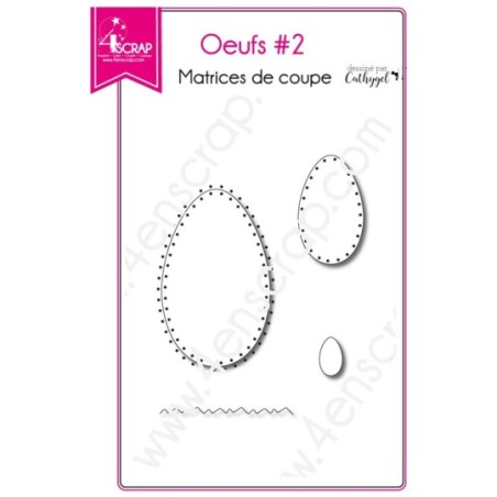 Matrice de coupe Scrapbooking Carterie pâques - Oeufs 2