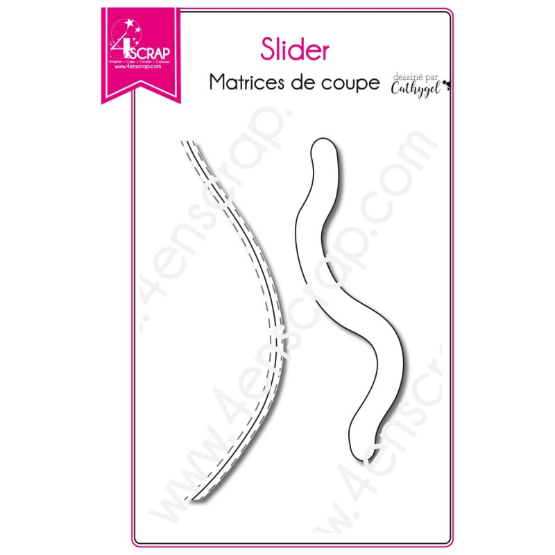 Matrice de coupe Scrapbooking Carter glisse tourne - Slider Matrice de coupe Scrapbooking Carter glisse tourne - Slider