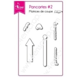 Matrice de coupe Scrapbooking Carterie étiquette panneau - Pancartes 2 Matrice de coupe Scrapbooking Carterie étiquette panneau - Pancartes 2