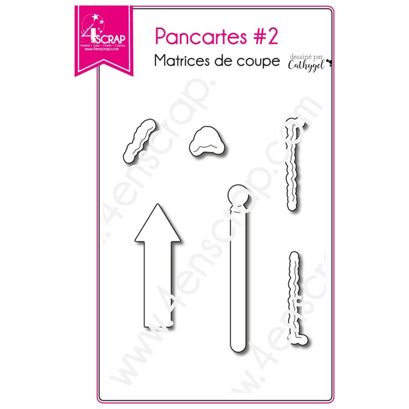 Matrice de coupe Scrapbooking Carterie étiquette panneau - Pancartes 2 Matrice de coupe Scrapbooking Carterie étiquette panneau - Pancartes 2