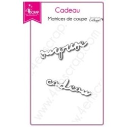 Matrice de coupe Scrapbooking Carterie mot surprise - Cadeau