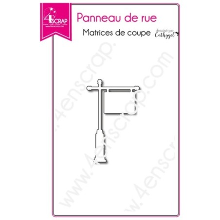 Matrice de coupe Scrapbooking Carterie étiquette pancarte - Panneau de rue