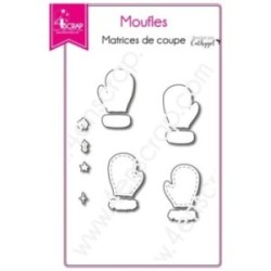 Matrice de coupe Scrapbooking Carterie gant hiver - Moufles