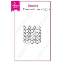 Matrice de coupe Scrapbooking Carterie rond shaker card - Sequins