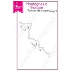 Matrice de coupe Scrapbooking Carterie randonnée été - Montagnes à l'horizon Matrice de coupe Scrapbooking Carterie randonnée été - Montagnes à l'horizon