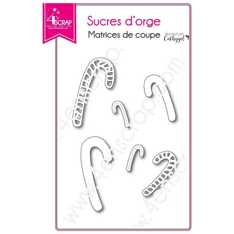 Matrice de coupe Scrapbooking Carterie noël bonbon - Sucres d'orge Matrice de coupe Scrapbooking Carterie noël bonbon - Sucres d'orge