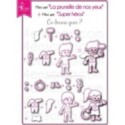Tampon transparent matrice die Scrapbooking Carterie enfant - Super Héros