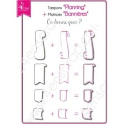 Tampon transparent Scrapbooking Carterie agenda - Planning