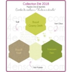 Pack Papier Imprimé Scrapbooking Carterie - Eté 2018