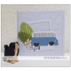 Matrice de coupe Scrapbooking Carterie van atlantique - Combi & surf