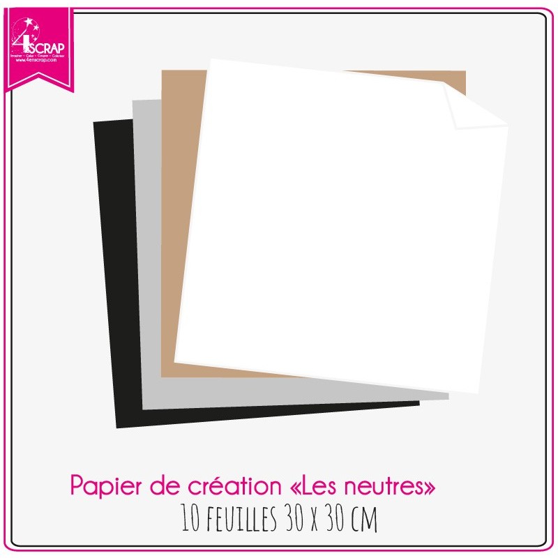 Neutral Colors - 30 cm x 30 cm - 10 sheets Neutral Colors - 30 cm x 30 cm - 10 sheets