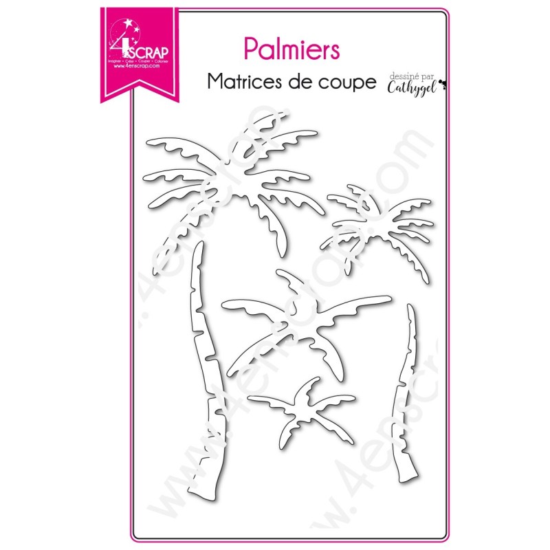 Matrice de coupe Scrapbooking Carterie arbre plage - Palmiers Matrice de coupe Scrapbooking Carterie arbre plage - Palmiers
