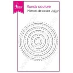 Matrice de coupe Scrapbooking Carterie - Ronds couture