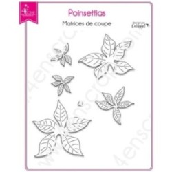 Matrice de coupe Scrapbooking Carterie fleur - Poinsettias