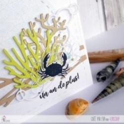 Matrice de coupe Scrapbooking Carterie océan plante - Coraux Matrice de coupe Scrapbooking Carterie océan plante - Coraux
