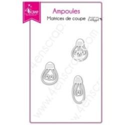 Matrice de coupe Scrapbooking Carterie lumière déco - Ampoules Matrice de coupe Scrapbooking Carterie lumière déco - Ampoules