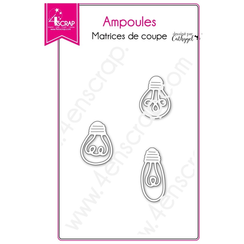 Matrice de coupe Scrapbooking Carterie lumière déco - Ampoules Matrice de coupe Scrapbooking Carterie lumière déco - Ampoules