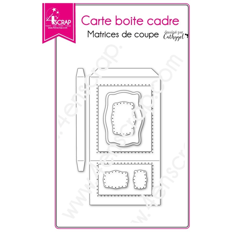 Matrice de coupe Scrapbooking Carterie cadeau home déco - Carte boite cadre Matrice de coupe Scrapbooking Carterie cadeau home déco - Carte boite cadre