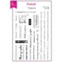 Tampon transparent Scrapbooking Carterie texte photo - Portrait