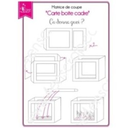 Matrice de coupe Scrapbooking Carterie cadeau home déco - Carte boite cadre Matrice de coupe Scrapbooking Carterie cadeau home déco - Carte boite cadre