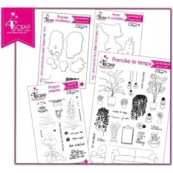 Tampon transparent matrice die Scrapbooking Carterie - Pack produit "Décoration d'intérieur" Tampon transparent matrice die Scrapbooking Carterie - Pack produit "Décoration d'intérieur"