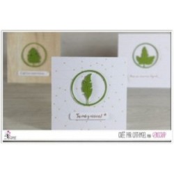 Matrice de coupe Scrapbooking Carterie feuille rond ajouré - Transparences d'automne 3 Matrice de coupe Scrapbooking Carterie feuille rond ajouré - Transparences d'automne 3