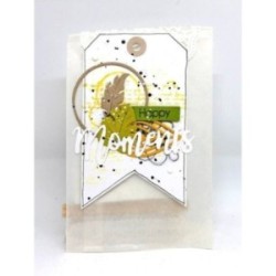 Matrice de coupe Scrapbooking Carterie mot instant souvenir - Moments Matrice de coupe Scrapbooking Carterie mot instant souvenir - Moments