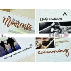 Matrice de coupe Scrapbooking Carterie mot week end - Cocooning