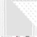 Papier imprimé Scrapbooking Carterie - "Bouleaux & neige blancs sur fond gris pâle"