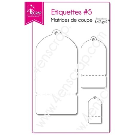 Matrice de coupe Scrapbooking Carterie cadre cadeau - Etiquettes 5