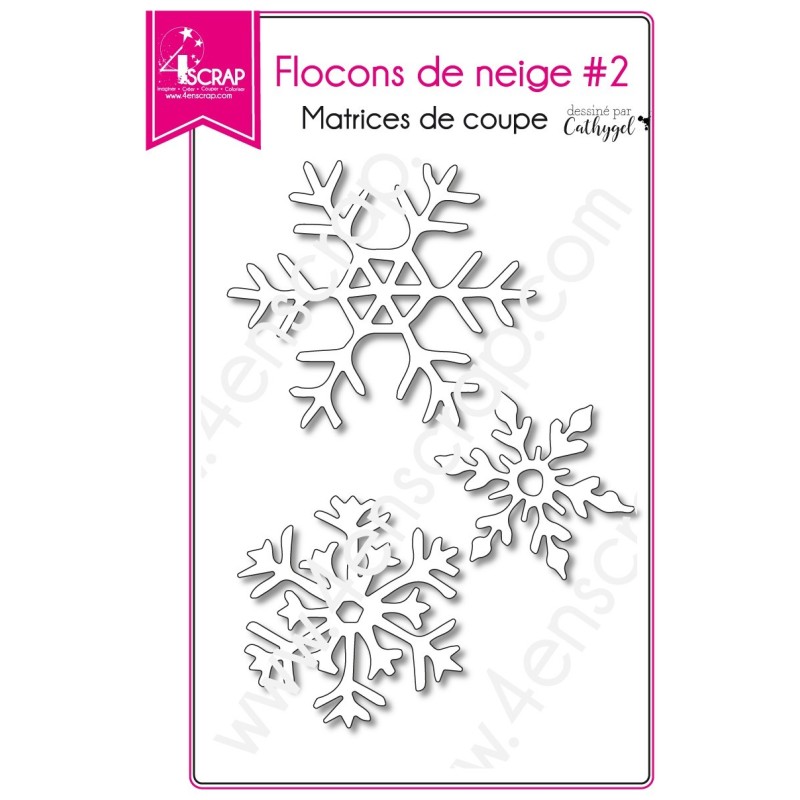 Matrice de coupe Scrapbooking Carterie hiver noel - Flocons de neige 2 Matrice de coupe Scrapbooking Carterie hiver noel - Flocons de neige 2