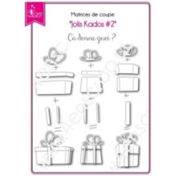Matrice de coupe Scrapbooking Carterie cadeau paquet noeud - Jolis kados 2 Matrice de coupe Scrapbooking Carterie cadeau paquet noeud - Jolis kados 2