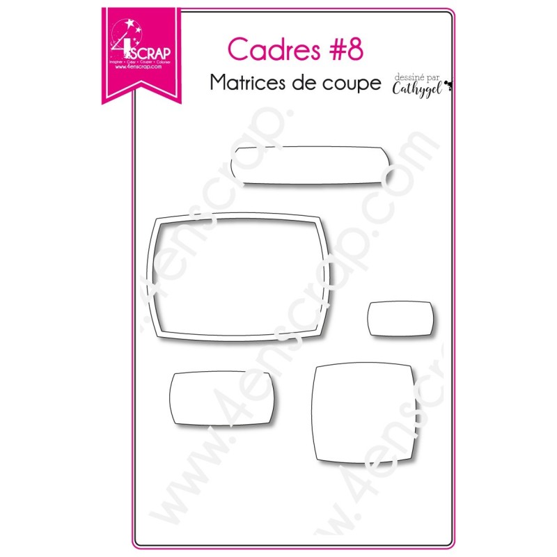 Matrice de coupe Scrapbooking Carterie étiquette - Cadres 8 Matrice de coupe Scrapbooking Carterie étiquette - Cadres 8
